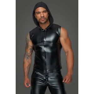 Kapuzenshirt mit Zwei-Wege Zipper H062 von Noir Handmade MissBehaved Collection | Fesselliebe.de