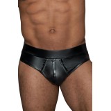 Shorts mit durchgehendem Reißverschluss H065 von Noir Handmade MissBehaved Collection | Fesselliebe.de