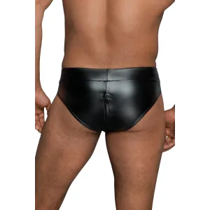 Shorts mit durchgehendem Reißverschluss H065 von Noir Handmade MissBehaved Collection