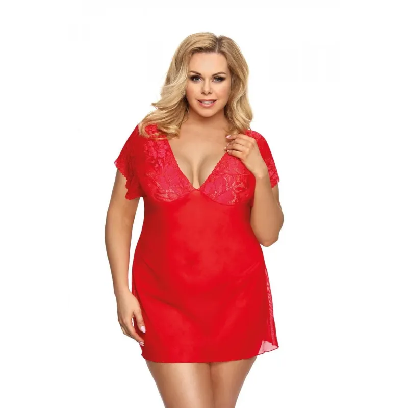 Rotes Chemise AA051992 von Anais Apparel Plus Size | Fesselliebe.de