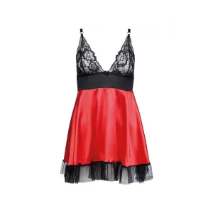 Schwarz/rotes Chemise AA052280 von Anais Apparel