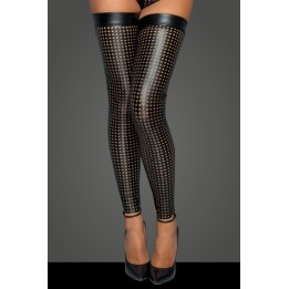 Laser cut Strümpfe F236 von Noir Handmade MissBeHaved Collection | Fesselliebe.de