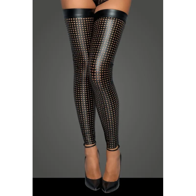 Laser cut Strümpfe F236 von Noir Handmade MissBeHaved Collection | Fesselliebe.de