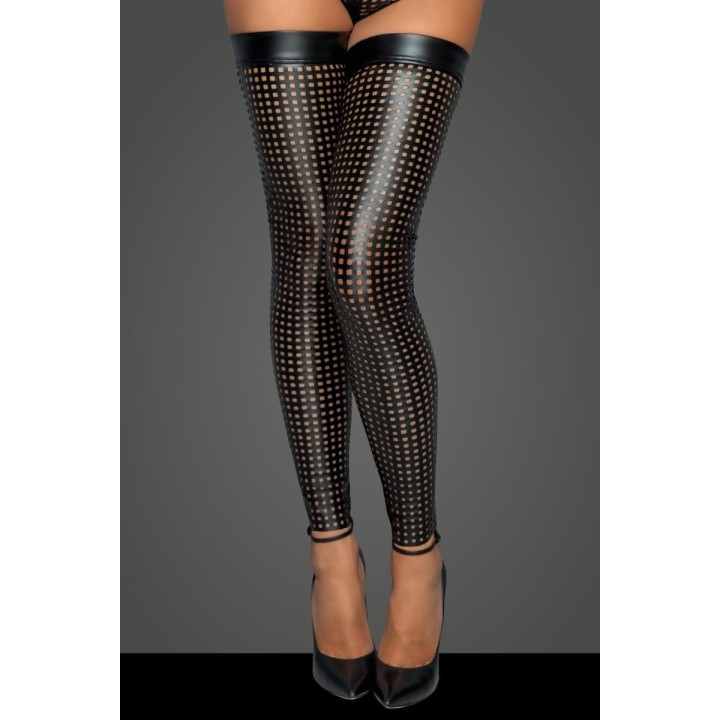 Laser cut Strümpfe F236 von Noir Handmade MissBeHaved Collection | Fesselliebe.de