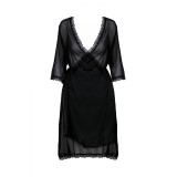Schwarzer Kimono AA0521295 von Anais Apparel Plus Size | Fesselliebe.de