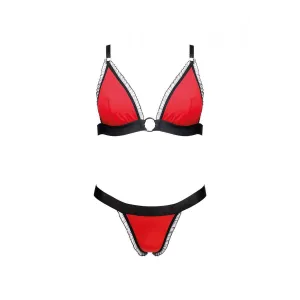 Rot/schwarzes Set AA052256 von Anais Apparel