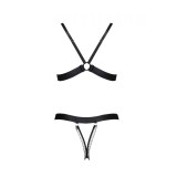 Rot/schwarzes Set AA052256 von Anais Apparel | Fesselliebe.de