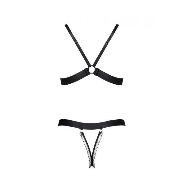 Rot/schwarzes Set AA052256 von Anais Apparel | Fesselliebe.de