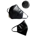 2-lagige Maske 002 mit perforiertem Wetlook und Baumwolle Oeko Tex