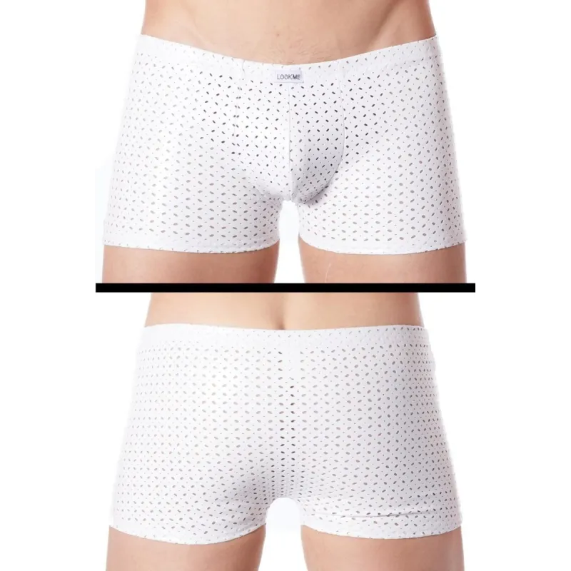 Weiße Herren Boxer Short 811-67 von Look Me | Fesselliebe.de