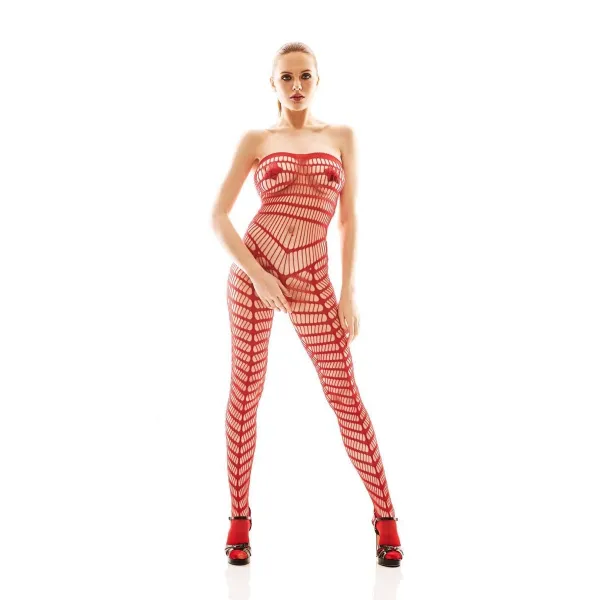 Roter Bodystocking AA052199 von Anais Apparel Luxury Lingerie | Fesselliebe.de
