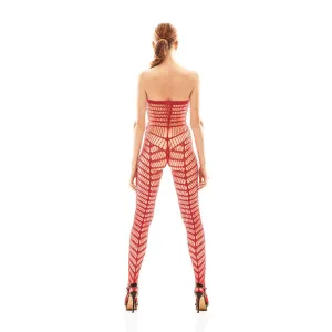 Roter Bodystocking AA052199 von Anais Apparel Luxury Lingerie