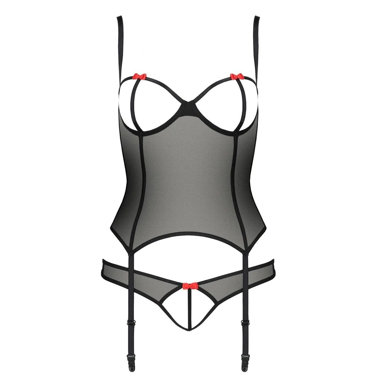 Schwarzes Corset PA595294 von Passion Devil Collection | Fesselliebe.de