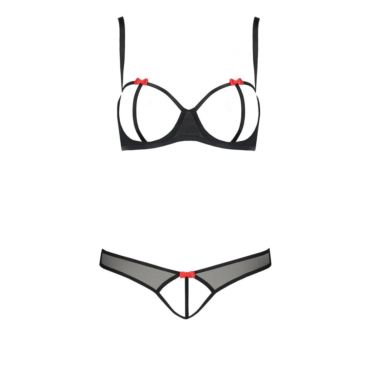 Schwarzes Set PA595297 von Passion Devil Collection | Fesselliebe.de