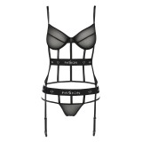 Schwarzes Corset PA595627 von Passion Devil Collection | Fesselliebe.de