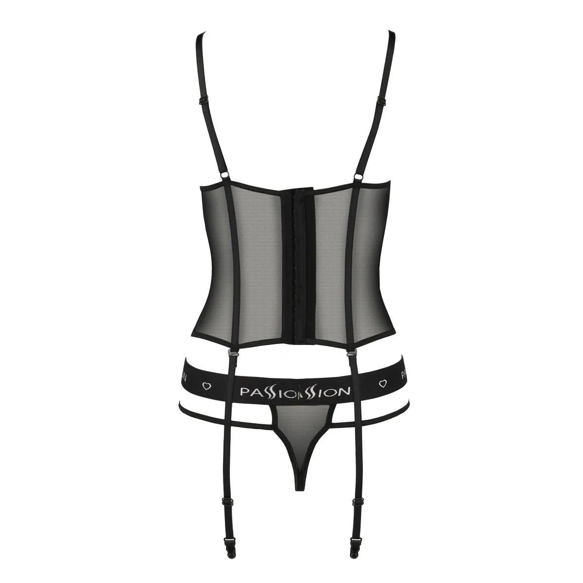 Schwarzes Corset PA595627 von Passion Devil Collection | Fesselliebe.de