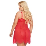 Rotes Chemise 1895 von Softline Pluse Size Collection | Fesselliebe.de