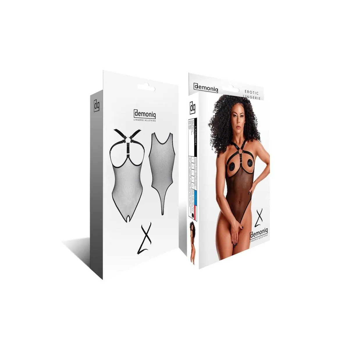 Schwarzer Body ouvert LXAbril001 von Demoniq LadyX | Fesselliebe.de
