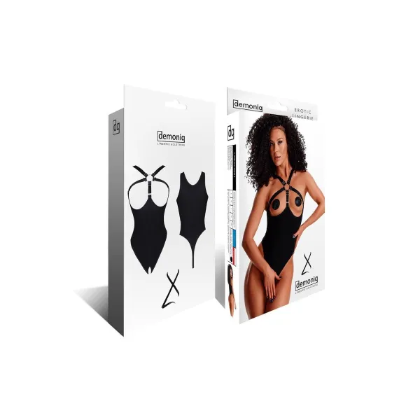 Schwarzer Body ouvert LXElena001 von Demoniq LadyX | Fesselliebe.de