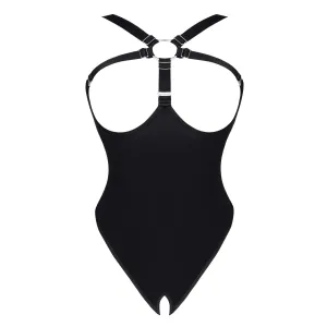Schwarzer Body ouvert LXElena001 von Demoniq LadyX