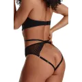 Schwarzer Body ouvert LXPerla001 von Demoniq LadyX