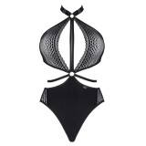 Schwarzer Body ouvert LXPerla001 von Demoniq LadyX | Fesselliebe.de