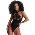 Schwarzer Body LXTrini001 von Demoniq LadyX