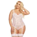 Weißes Strapshemd 1894 von Softline Pluse Size Collection
