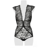 Schwarzer Spitzen Body 15302 von Grey Velvet | Fesselliebe.de