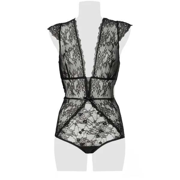 Schwarzer Spitzen Body 15302 von Grey Velvet | Fesselliebe.de
