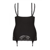 Schwarzes Strapshemd AA051974 von Anais Apparel Plus Size | Fesselliebe.de