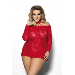 Rotes Chemise AA051633 von Anais Apparel Plus Size | Fesselliebe.de