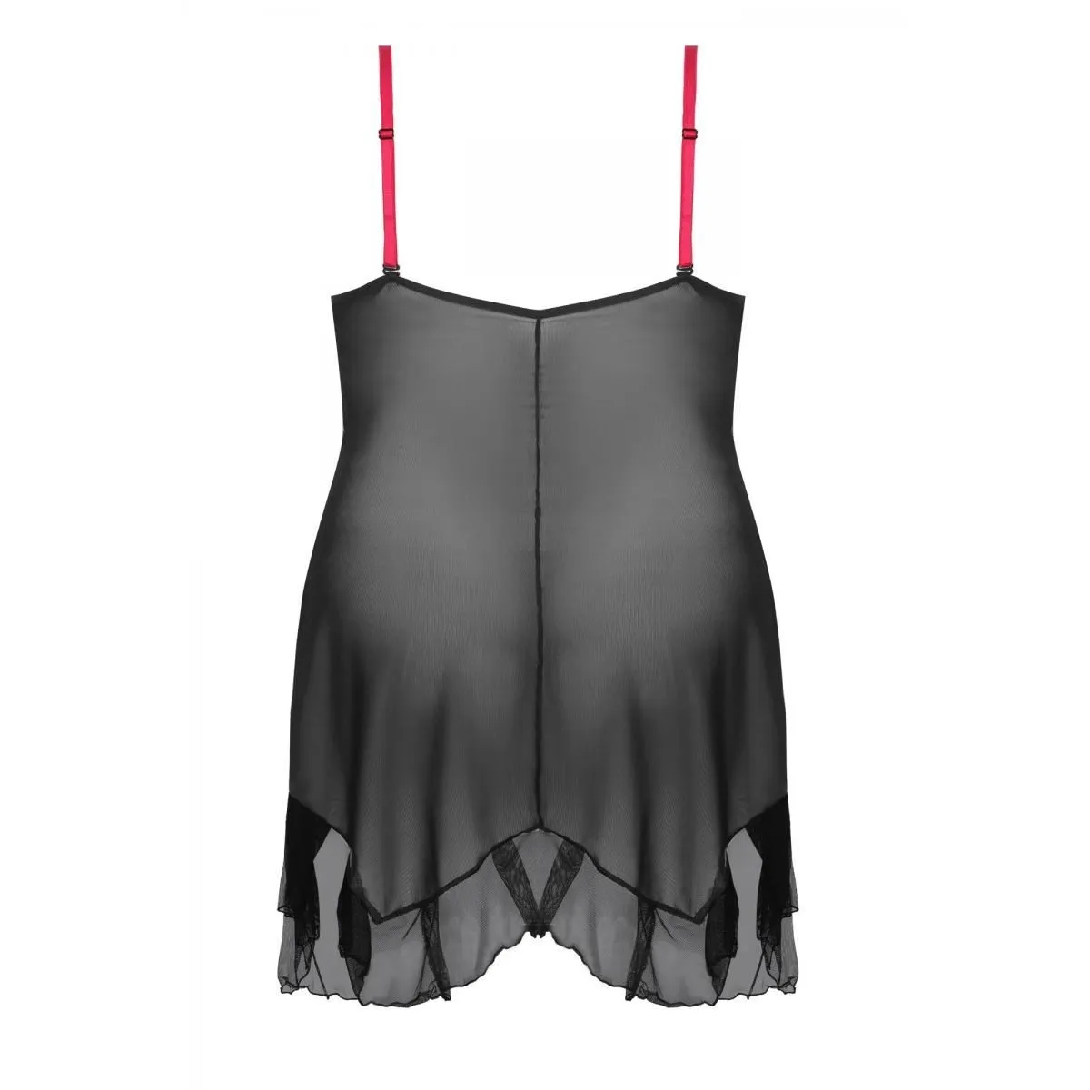 Schwarz/pinkes Chemise AA051980 von Anais Apparel Plus Size | Fesselliebe.de