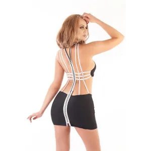 Schwarzes Minikleid MS-D0195-S1 von MeSeduce