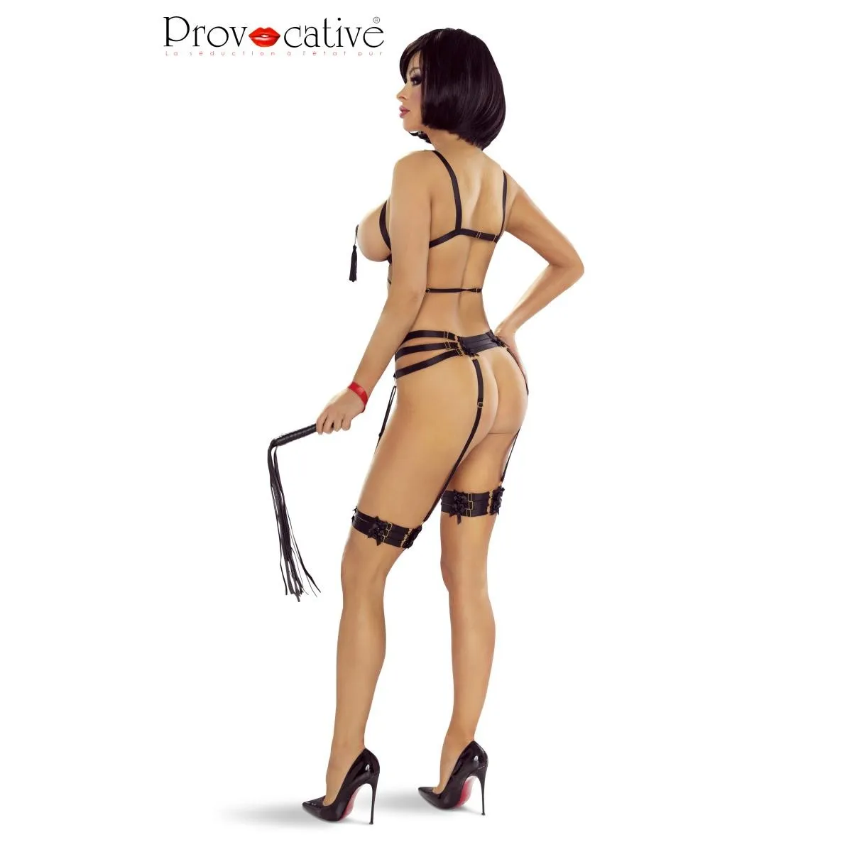 Schwarzer Harness Bra PR7002 von Provocative | Fesselliebe.de