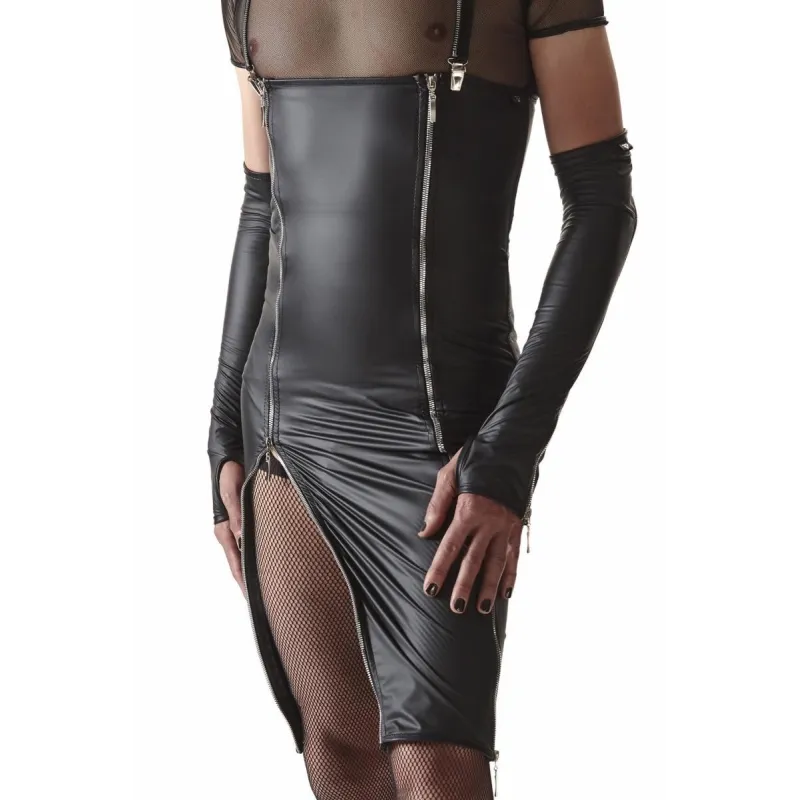 Kleid CRD004 schwarz von Regnes Fetish Planet Crossdresser Fetish Line | Fesselliebe.de