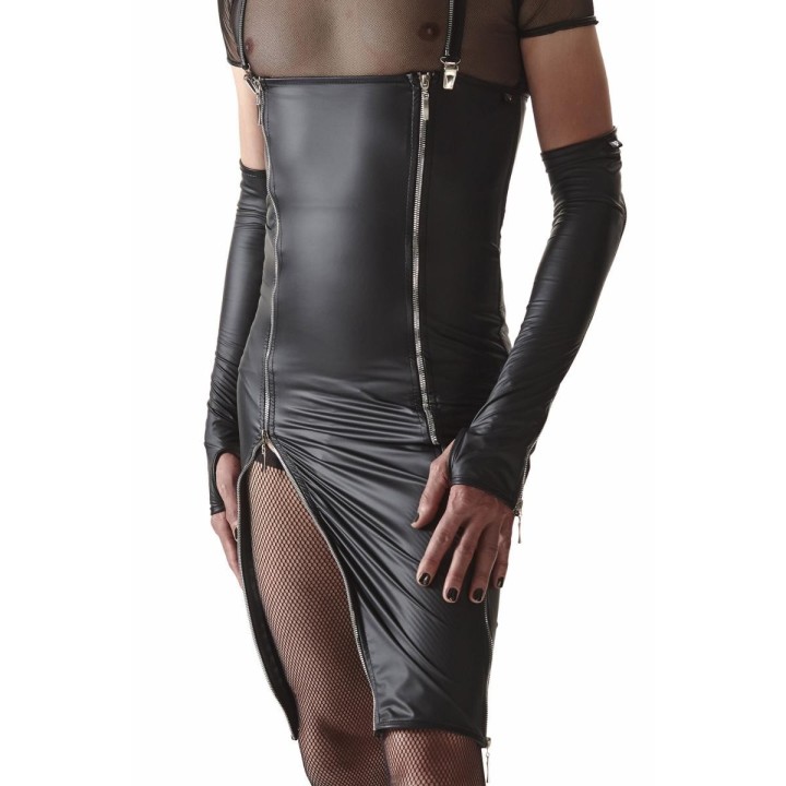 Kleid CRD004 schwarz von Regnes Fetish Planet Crossdresser Fetish Line | Fesselliebe.de