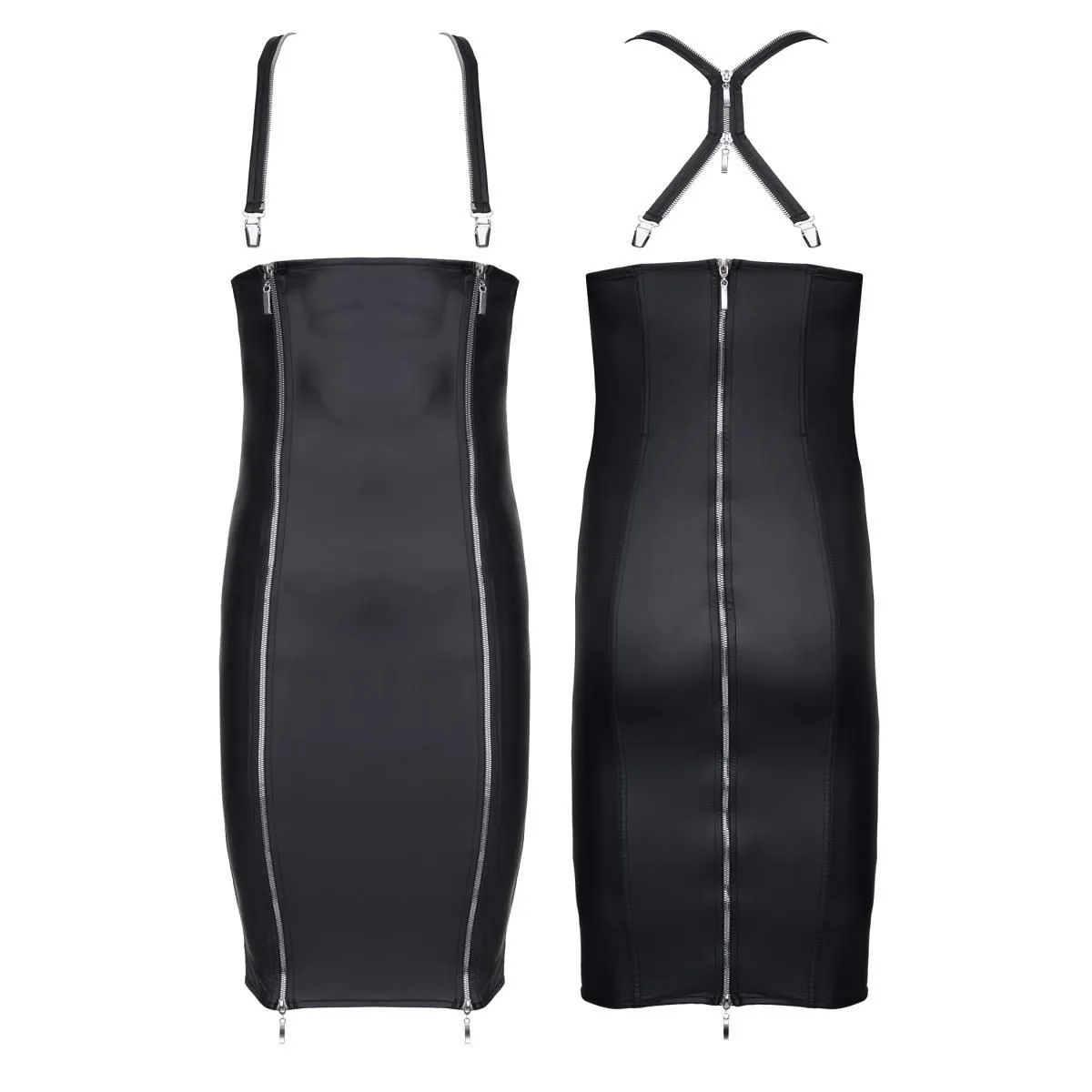 Kleid CRD004 schwarz von Regnes Fetish Planet Crossdresser Fetish Line | Fesselliebe.de