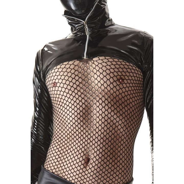 PVC Jacke CRD009 schwarz von Regnes Fetish Planet Crossdresser Fetish Line | Fesselliebe.de