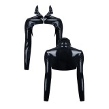 PVC Jacke CRD009 schwarz von Regnes Fetish Planet Crossdresser Fetish Line | Fesselliebe.de