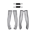 Armstulpen CRD011 schwarz von Regnes Fetish Planet Crossdresser Fetish Line