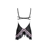 Schwarzes Chemise AA051298 von Anais Apparel Plus Size | Fesselliebe.de