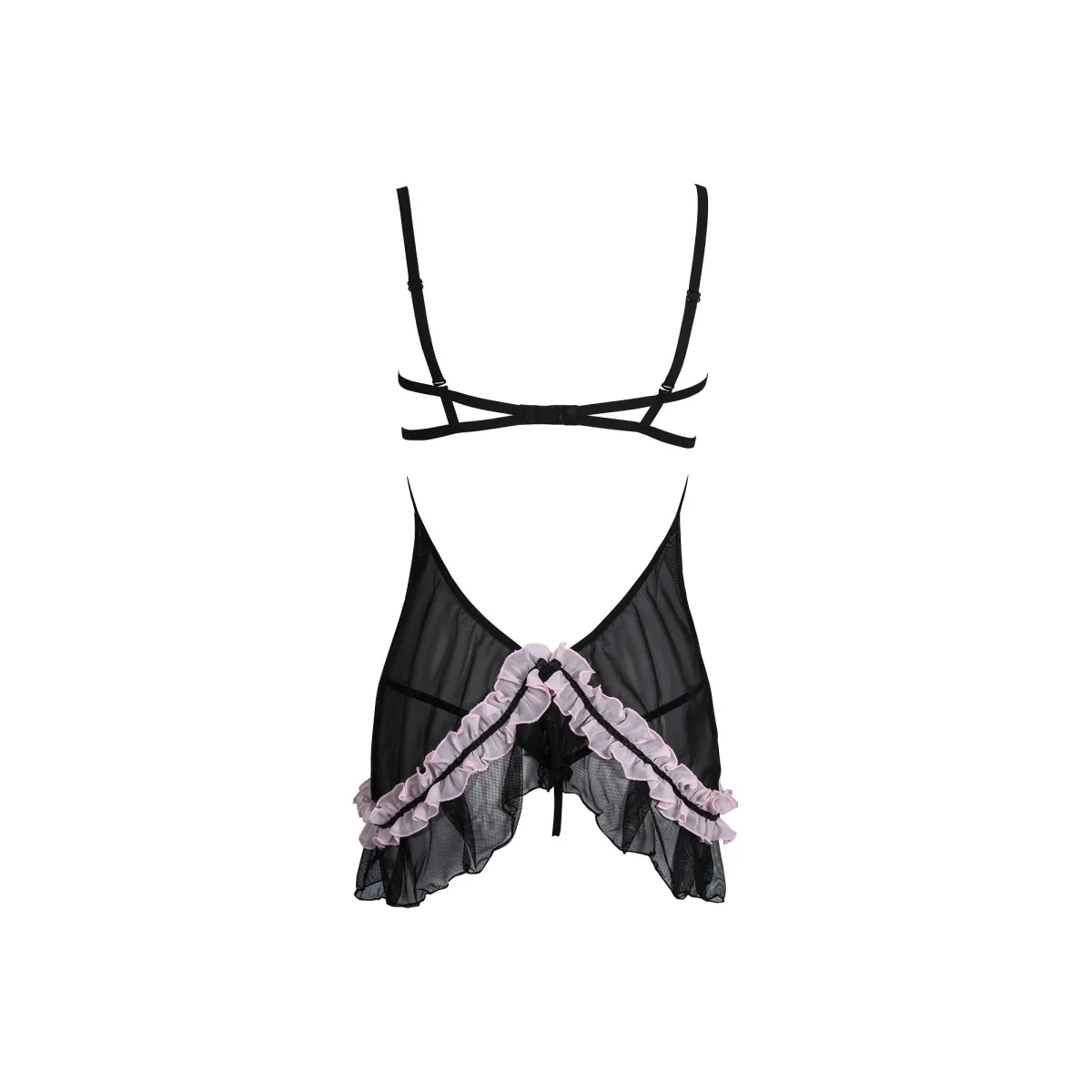 Schwarzes Chemise AA051298 von Anais Apparel Plus Size | Fesselliebe.de