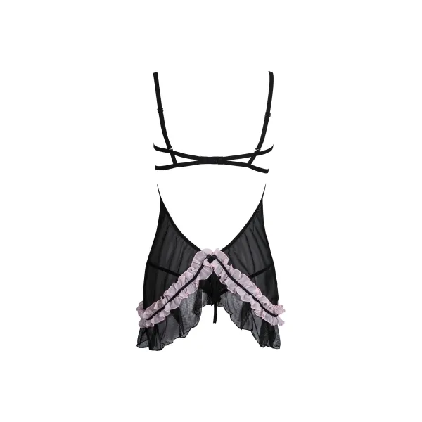 Schwarzes Chemise AA051298 von Anais Apparel Plus Size | Fesselliebe.de