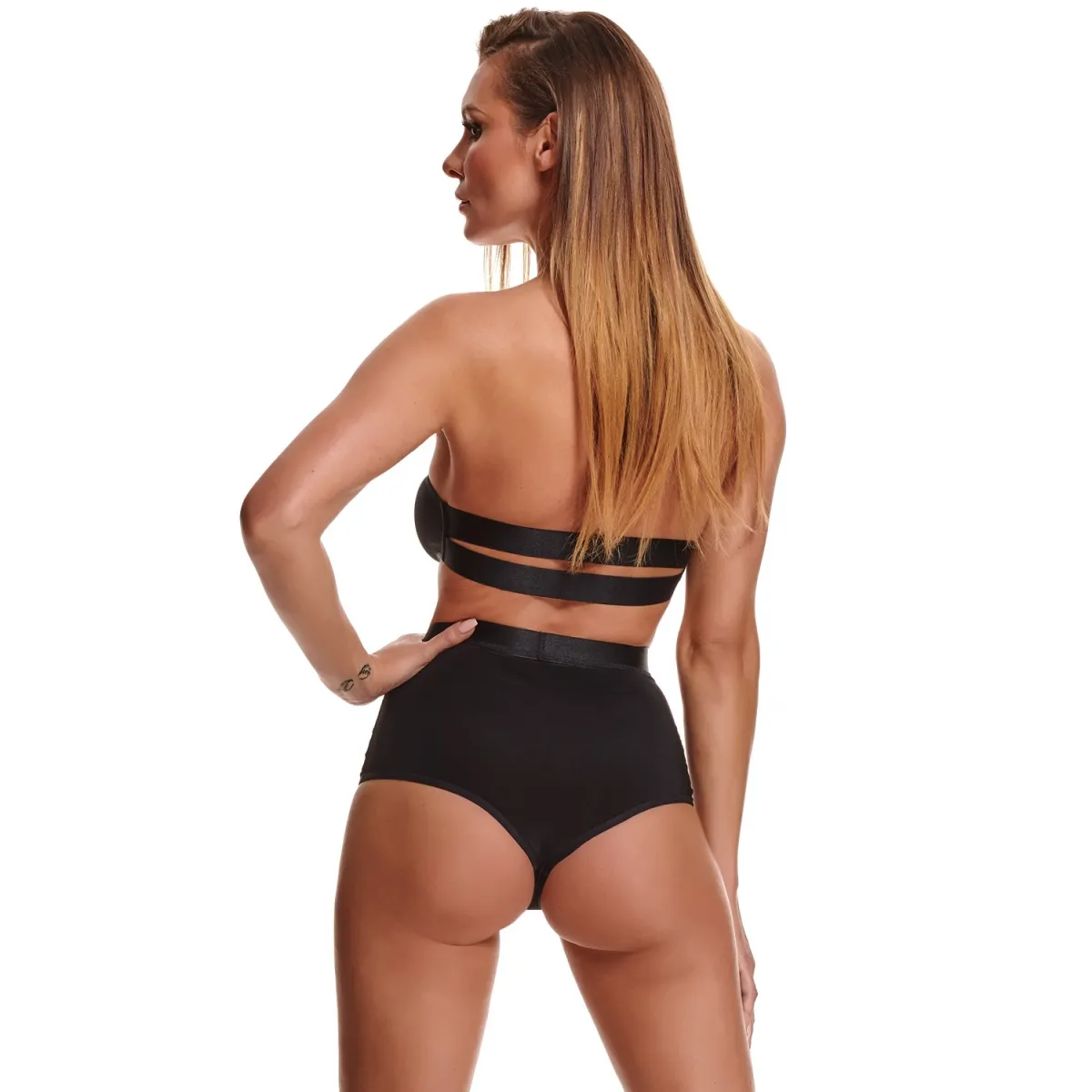 Schwarzes Set STAlessia001 von Demoniq Silver Touch Collection | Fesselliebe.de