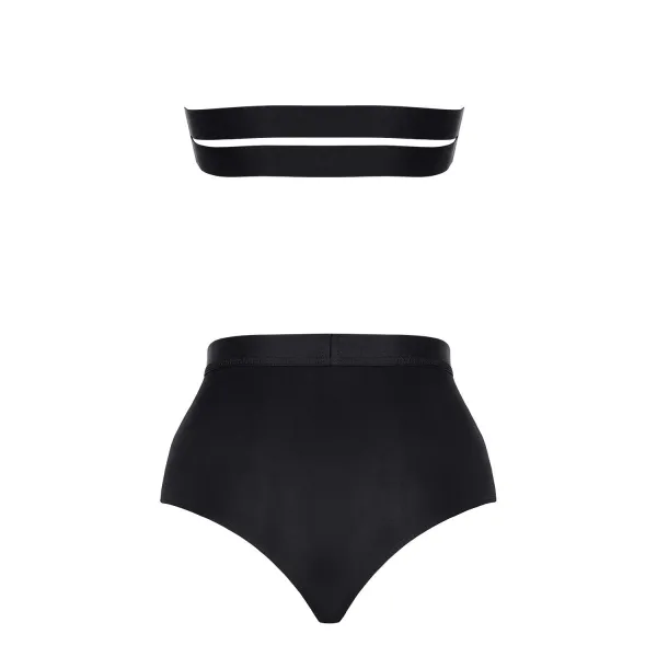 Schwarzes Set STAlessia001 von Demoniq Silver Touch Collection | Fesselliebe.de