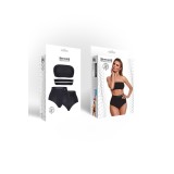 Schwarzes Set STAlessia001 von Demoniq Silver Touch Collection | Fesselliebe.de