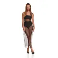 Schwarz/silbernes Kleid STIolanda001 von Demoniq Silver Touch Collection