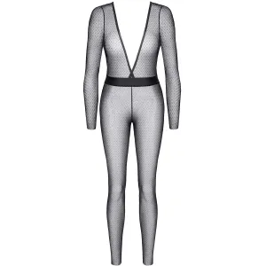 Schwarz/silbernes Jumpsuit STEdvige001 von Demoniq Silver Touch Collection