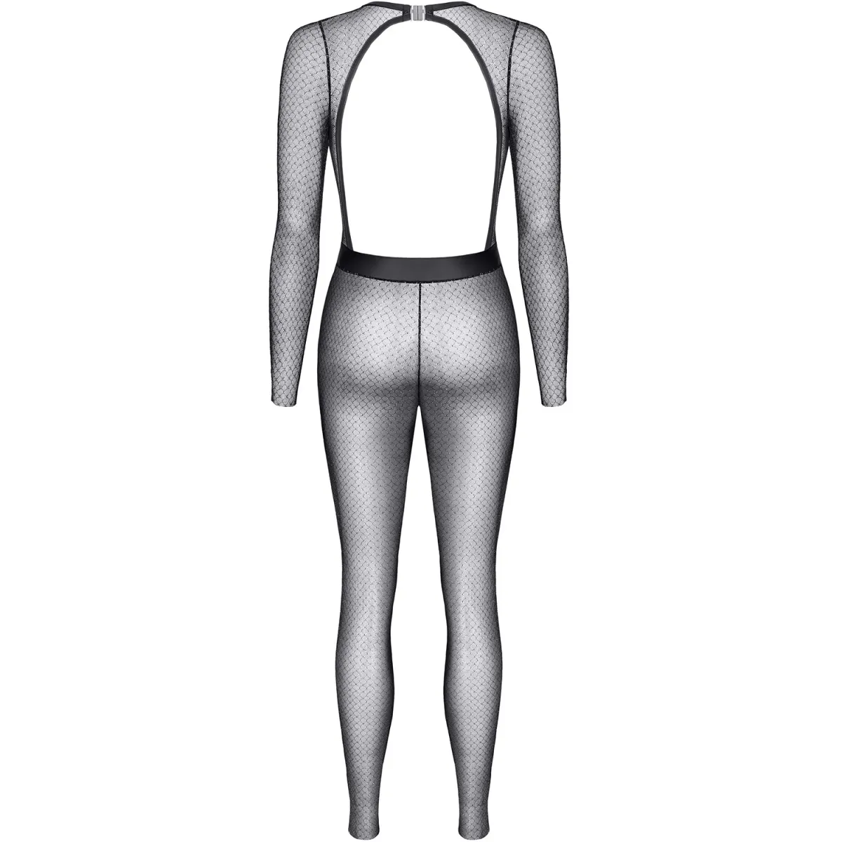 Schwarz/silbernes Jumpsuit STEdvige001 von Demoniq Silver Touch Collection | Fesselliebe.de